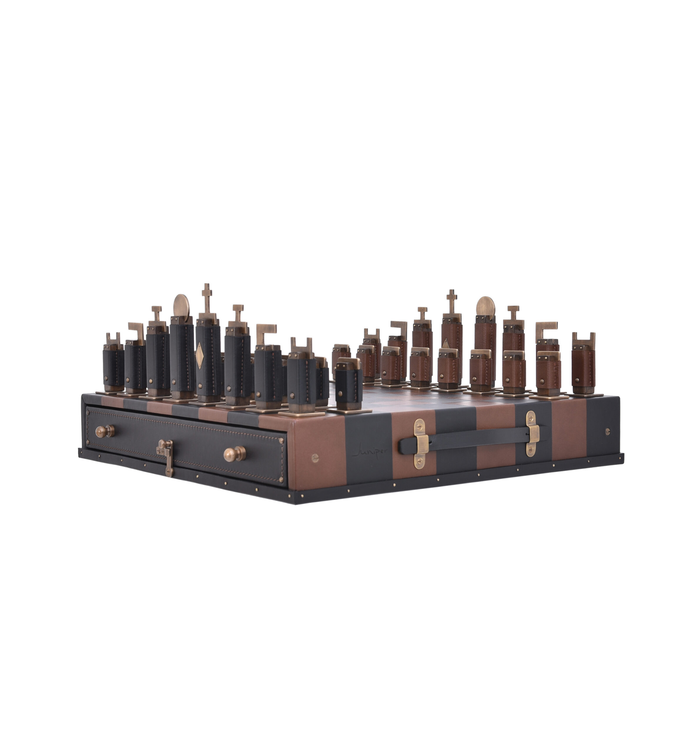 Leather Chess Set
